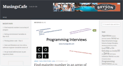 Desktop Screenshot of musingscafe.com