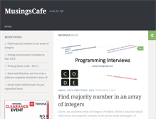 Tablet Screenshot of musingscafe.com